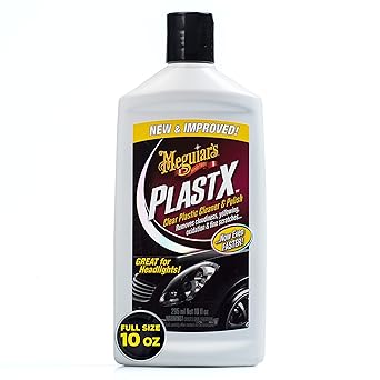منظف وملمع البلاستيك الشفاف Meguiar’s PlastX G12310 – لمعان المصابيح